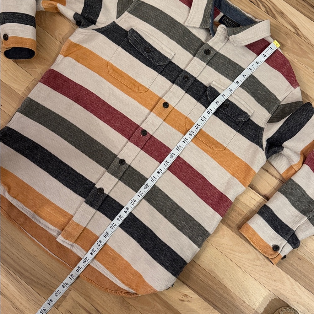 Pendleton Men's Driftwood Cotton Chamois Shirt featuring a multi-color L - Picture 5 of 8